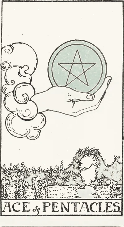 Ace of Pentacles tarot card