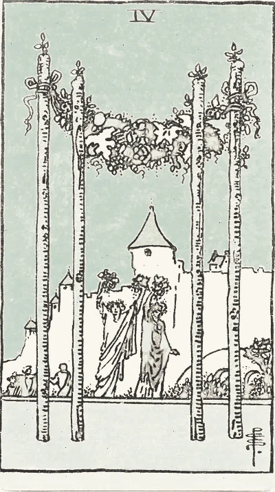 塔罗牌：权杖四