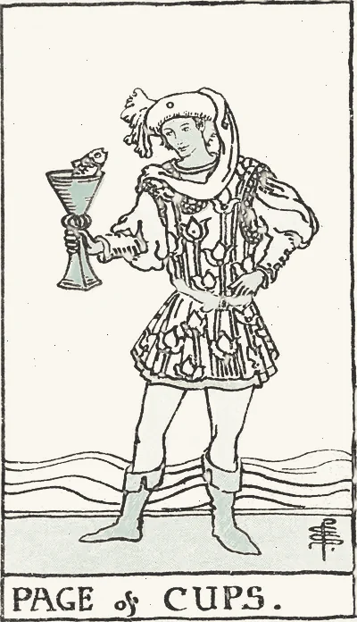 Page of Cups tarot card