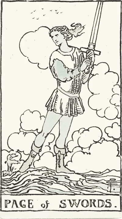 Page of Swords tarot card