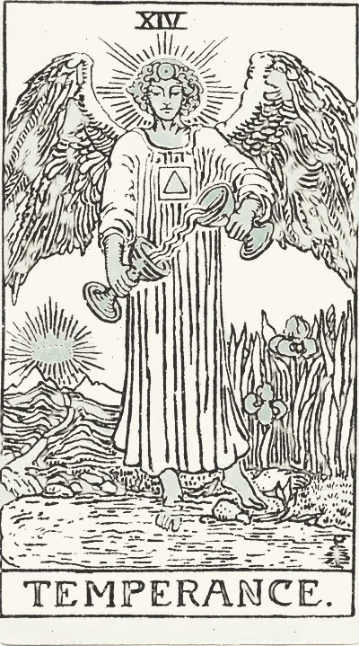 Temperance tarot card