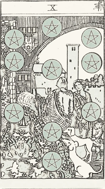 Ten of Pentacles tarot card
