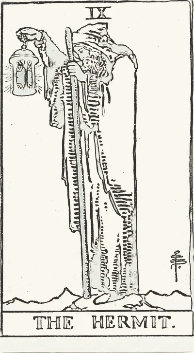 The Hermit tarot card