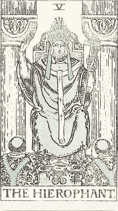 The Hierophant tarot card