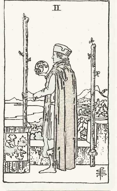 Two of Wands tarot card