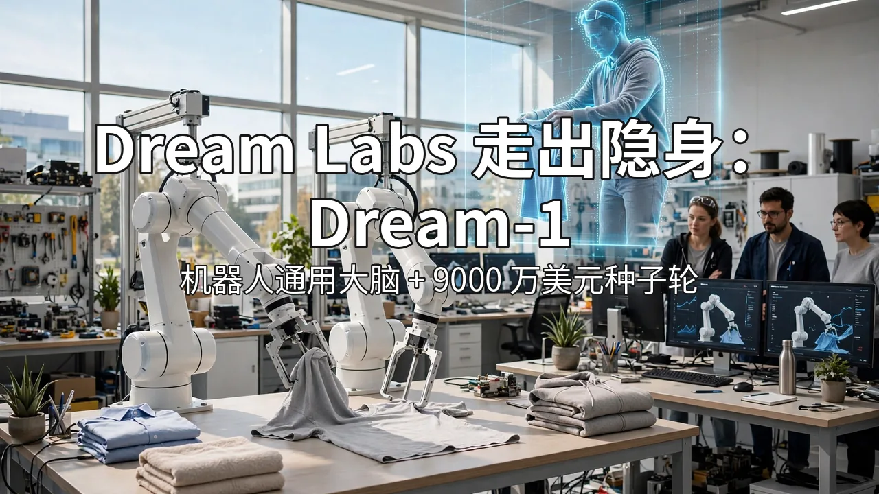 Dream Labs 走出隐身：发布机器人控制模型 Dream-1，完成 9000 万美元种子轮
