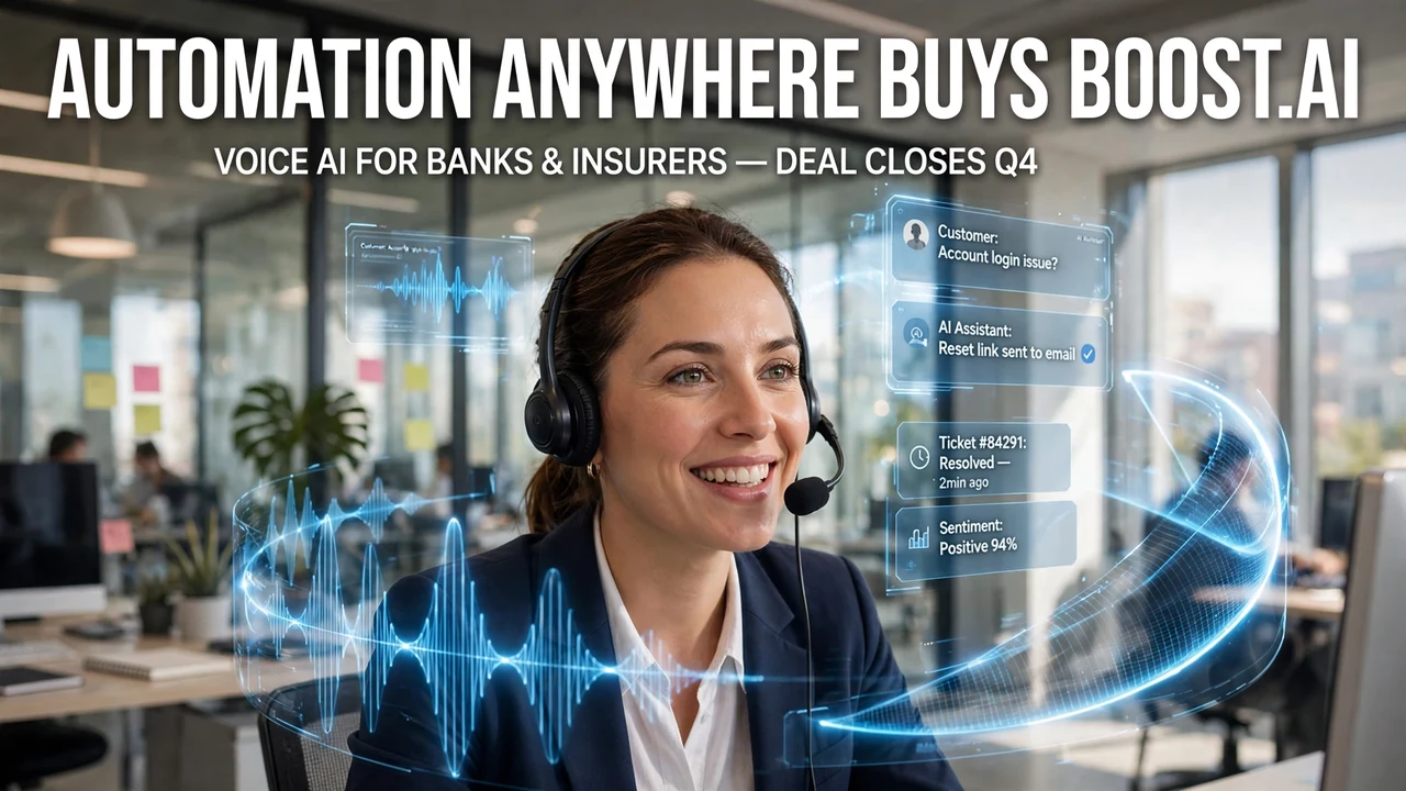 Automation Anywhere to Acquire Voice AI Firm Boost.ai, Its Second AI Deal in a Year