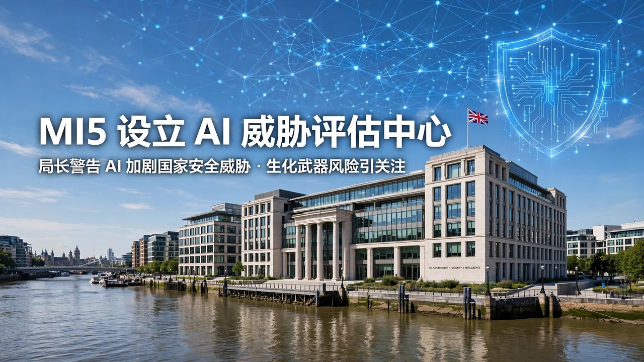 MI5 宣布成立 AI 威胁评估中心:局长警告 AI 加剧国家安全威胁