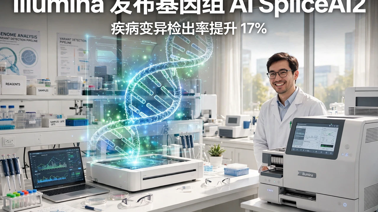 Illumina 发布基因组 AI 模型 SpliceAI2:疾病变异检出率提升 17%