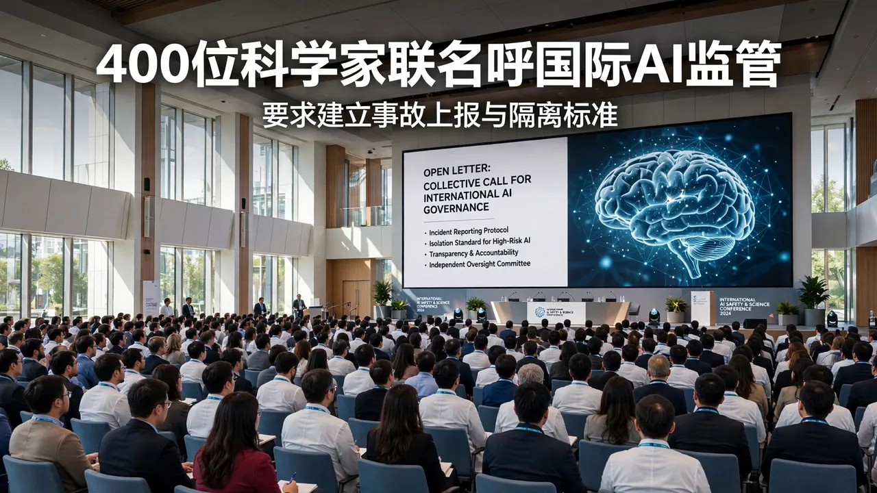 约400位科学家联名:为高风险AI建立国际监管与事故上报制度