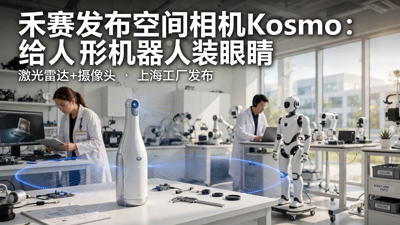 禾赛发布空间相机 Kosmo:给人形机器人装上「眼睛」
