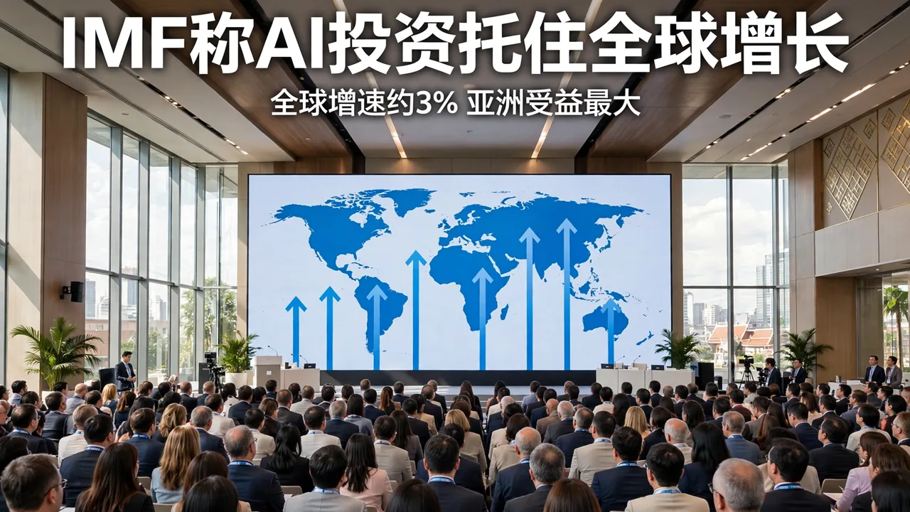 IMF 总裁:AI 投资托住全球增长在 3% 左右,亚洲受益最大