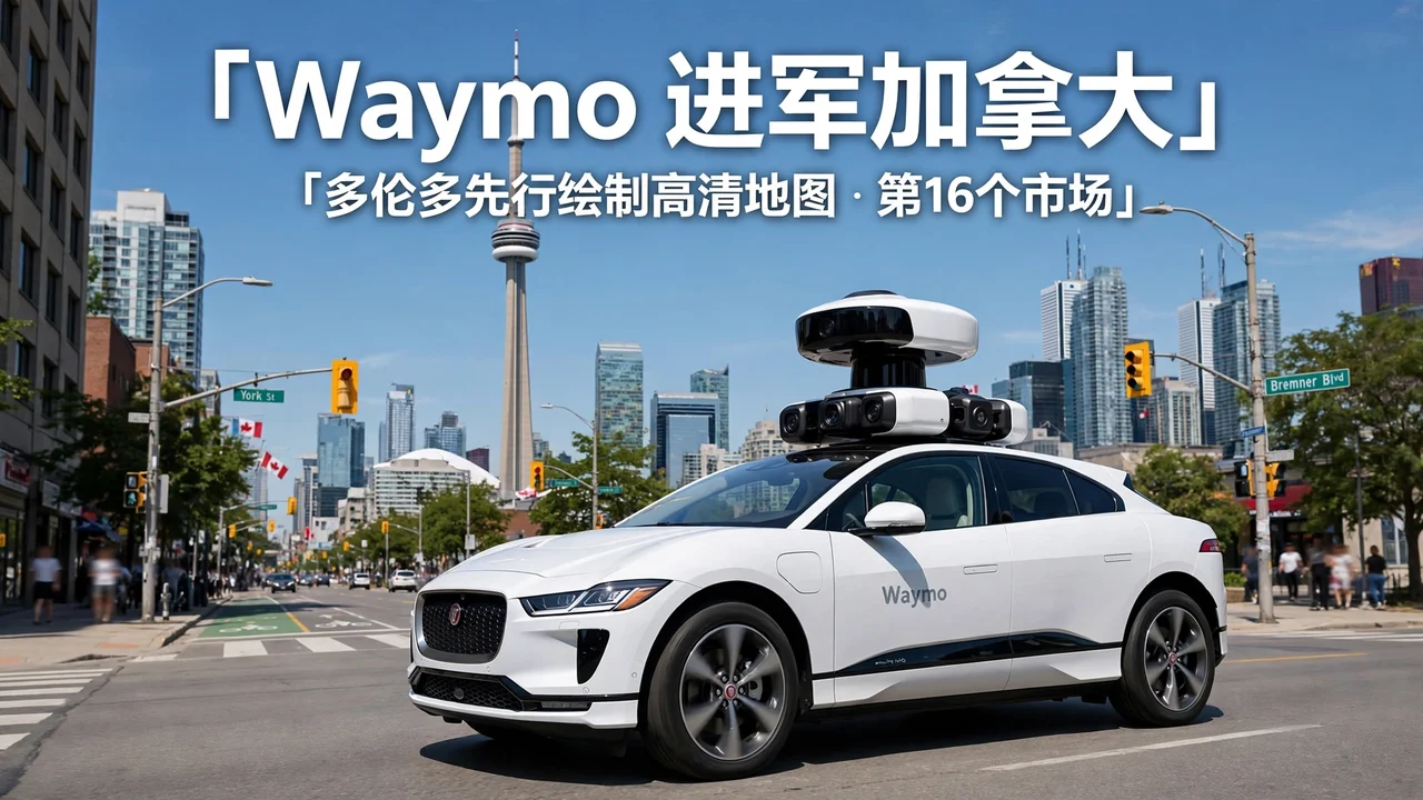 Waymo 获准进入加拿大:多伦多先行绘制高清地图