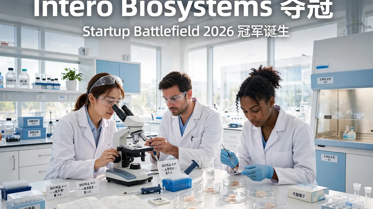 Intero Biosystems 夺得 Disrupt 2026 Startup Battlefield 冠军