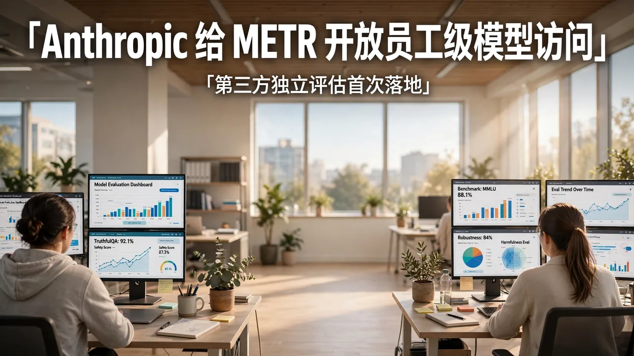 Anthropic 向第三方评估机构 METR 开放「员工级」模型访问权限