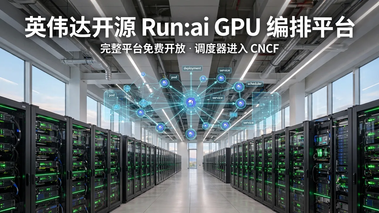 英伟达开源 Run:ai 完整平台:GPU 编排不再需要付费订阅