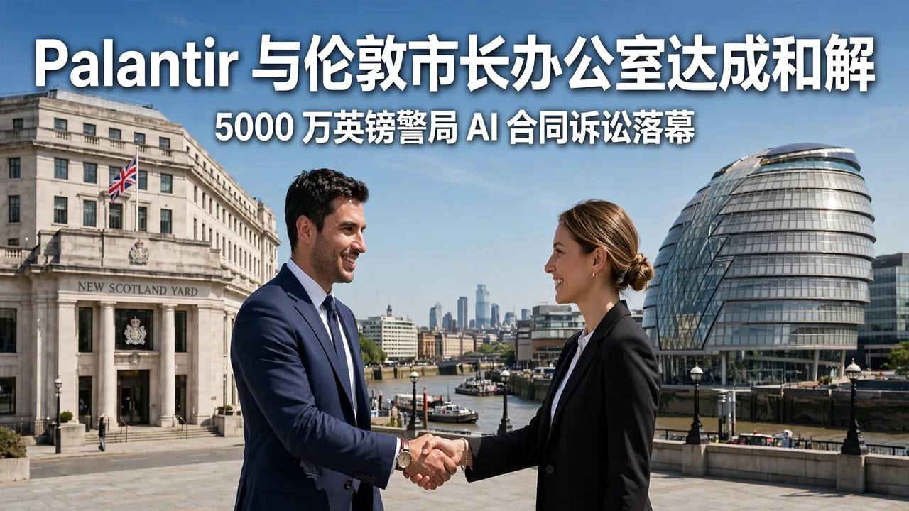 Palantir 与伦敦市长办公室达成和解:5000 万英镑警局 AI 合同诉讼落幕