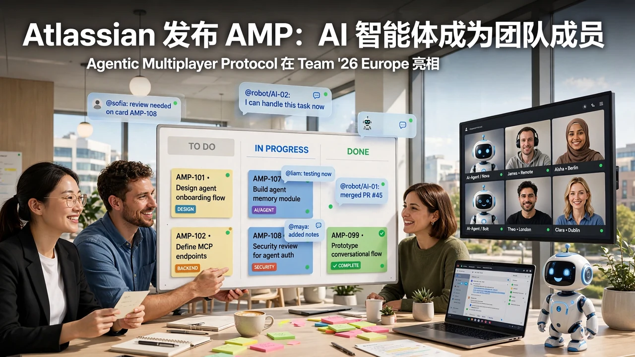 Atlassian 发布 AMP：让 AI 智能体成为团队成员