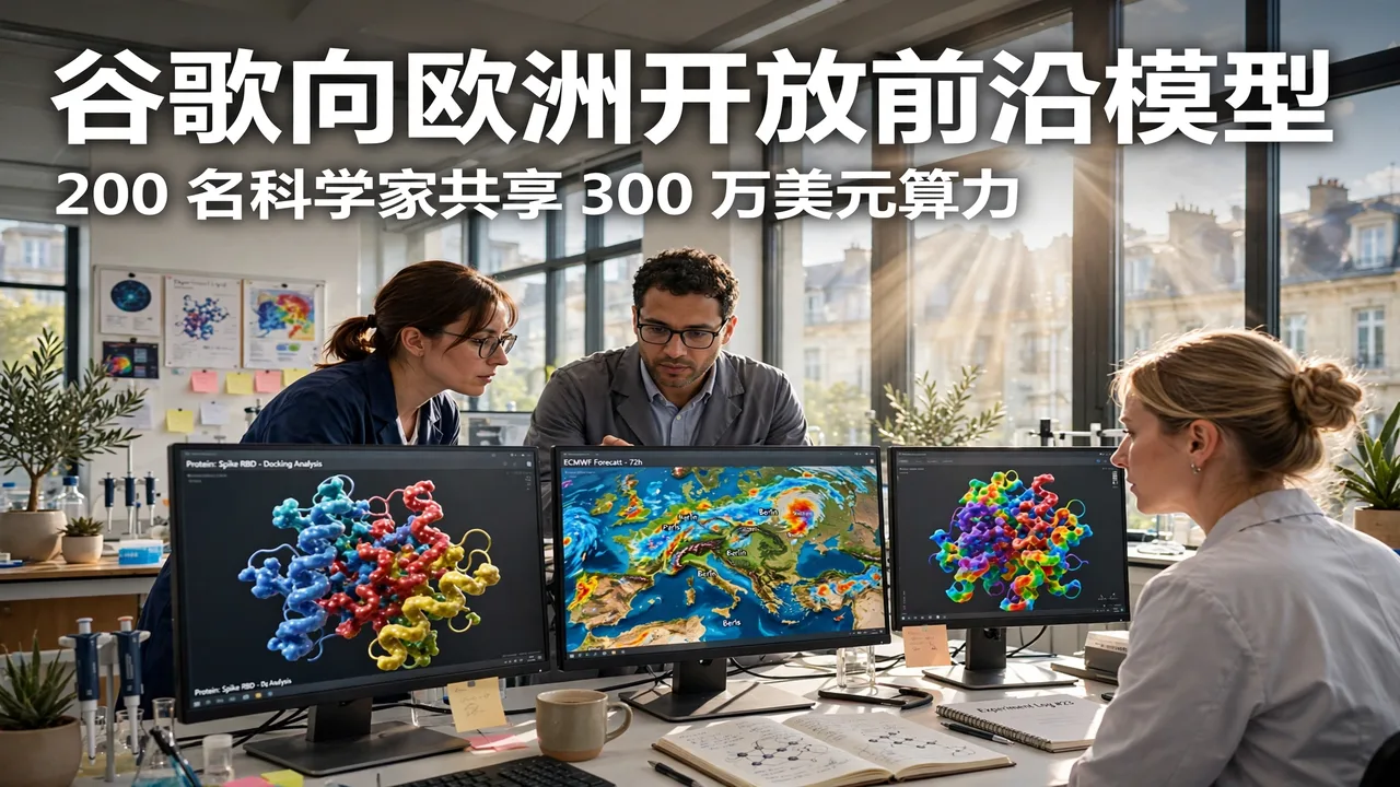 Google 向欧洲 200 名科学家开放前沿模型:300 万美元算力额度