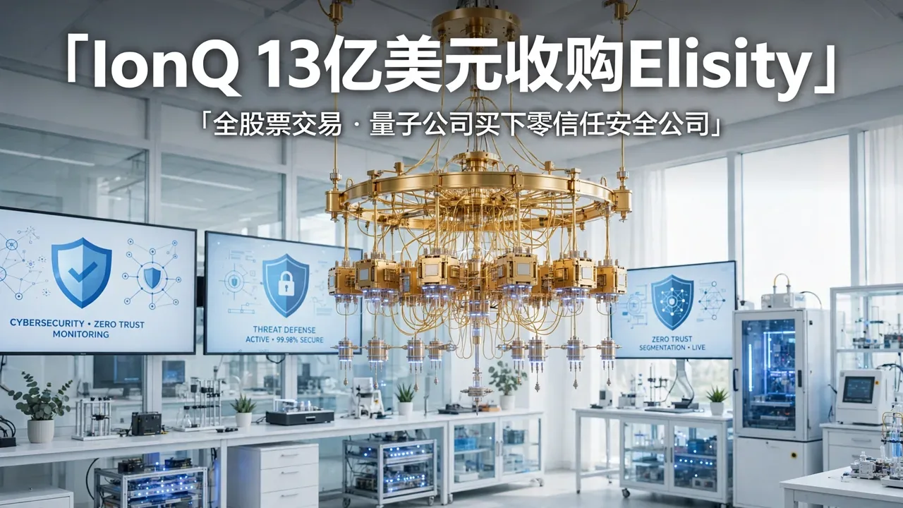 IonQ 以最高 13 亿美元全股票收购网络安全公司 Elisity