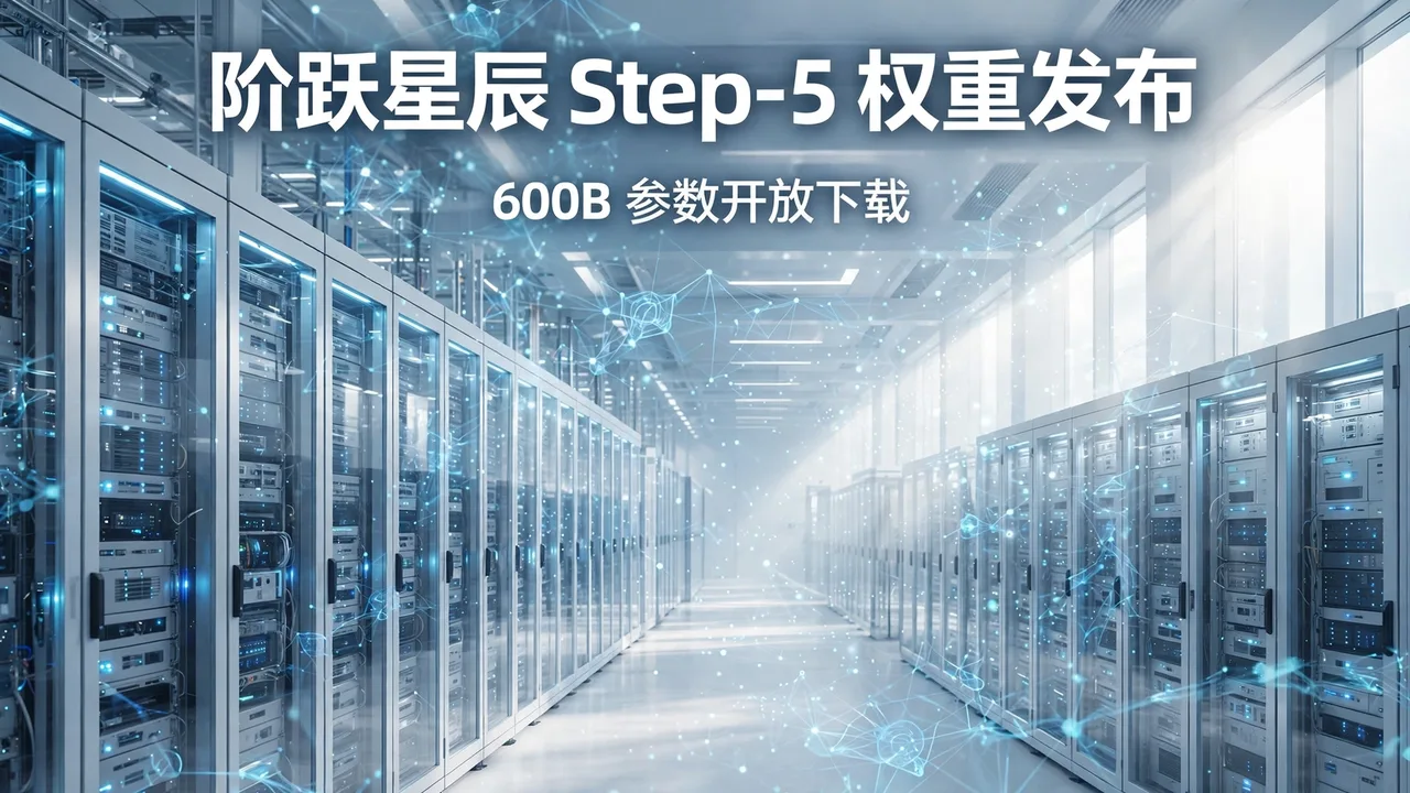 阶跃星辰 Step-5 Preview 开放权重:600B 参数上架 Hugging Face