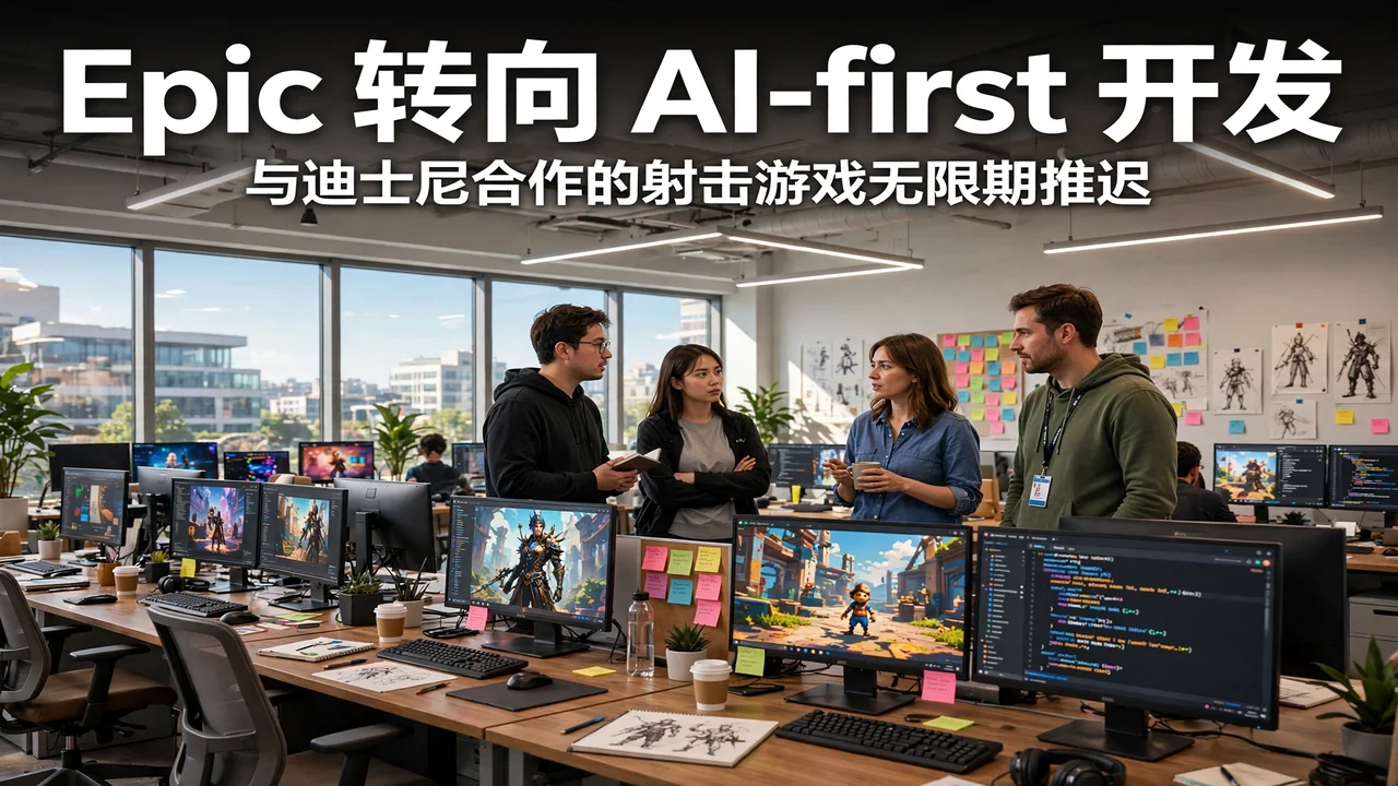 Epic 转向「AI-first」游戏开发:与迪士尼合作的射击游戏无限期推迟