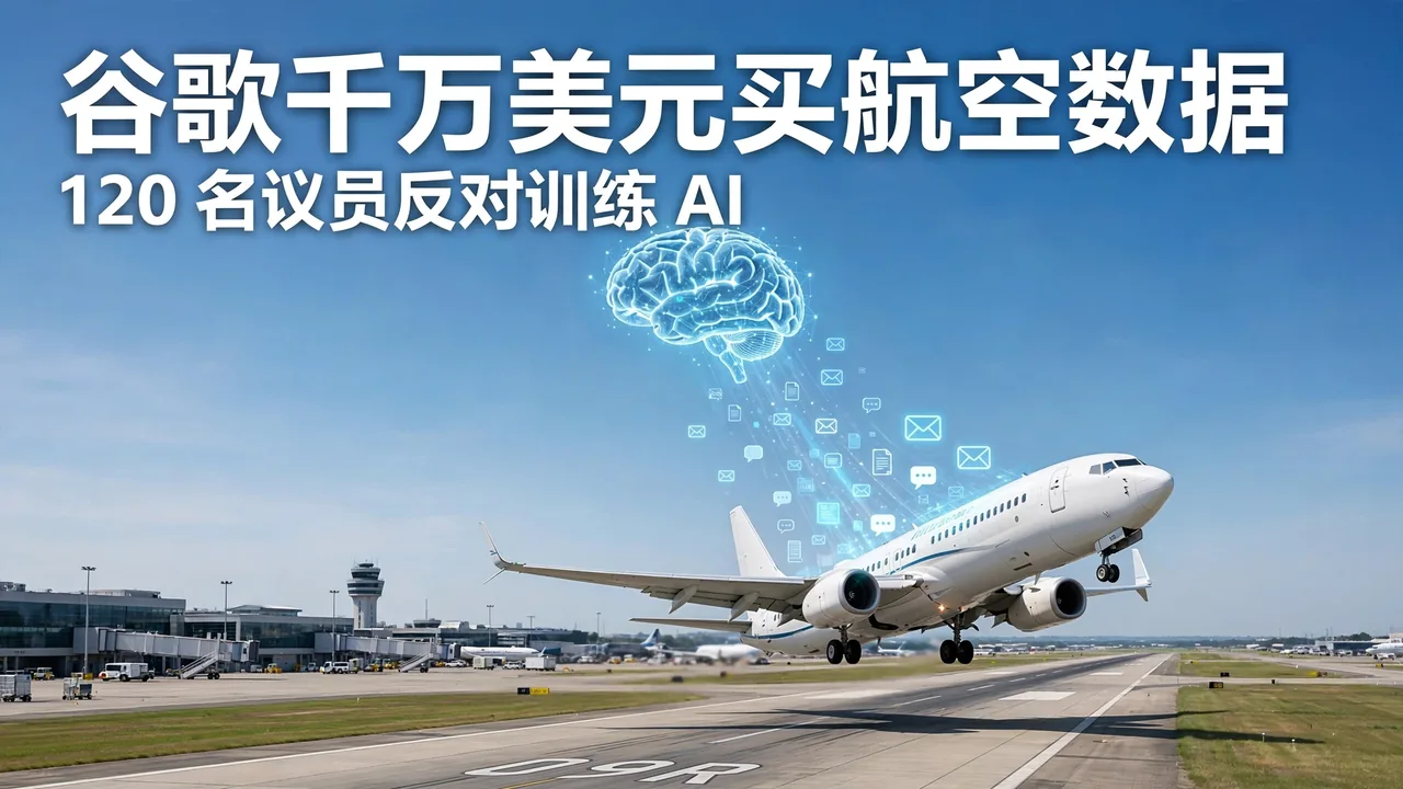 谷歌拟 1000 万美元收购 Spirit 航空数据训练 AI,120 余名议员反对
