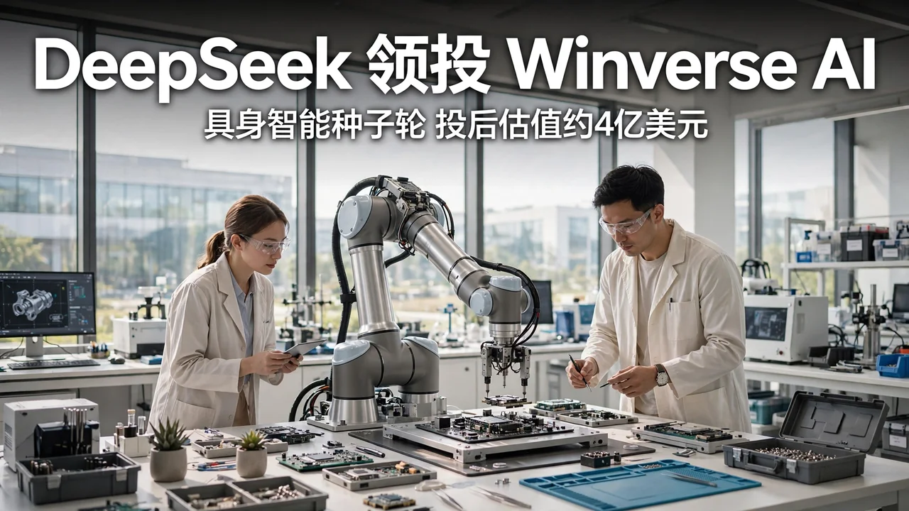 DeepSeek 领投具身智能初创 Winverse AI 种子轮：投后估值约 4 亿美元
