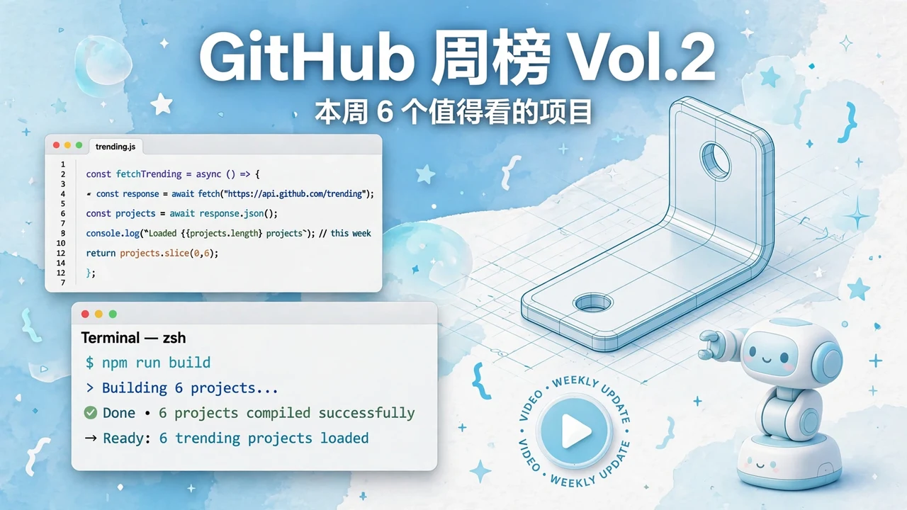 GitHub Weekly Vol.2: 6 Projects Worth Your Time