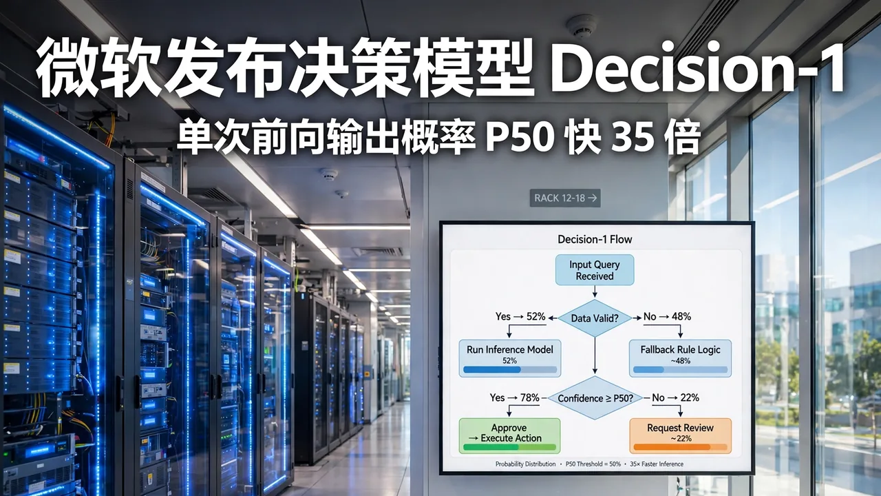 微软发布 Decision-1 决策模型:不生成文本,只输出校准概率