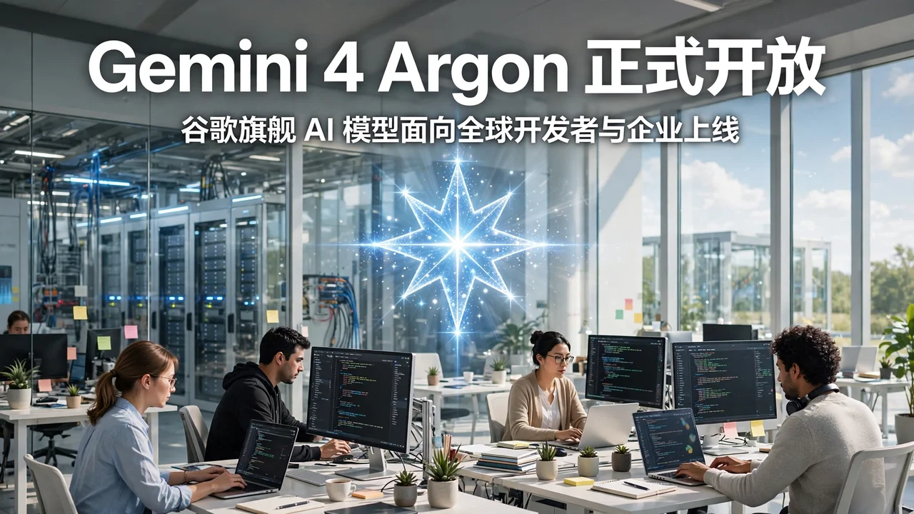 谷歌 Gemini 4 Argon 正式向全球开发者和企业开放