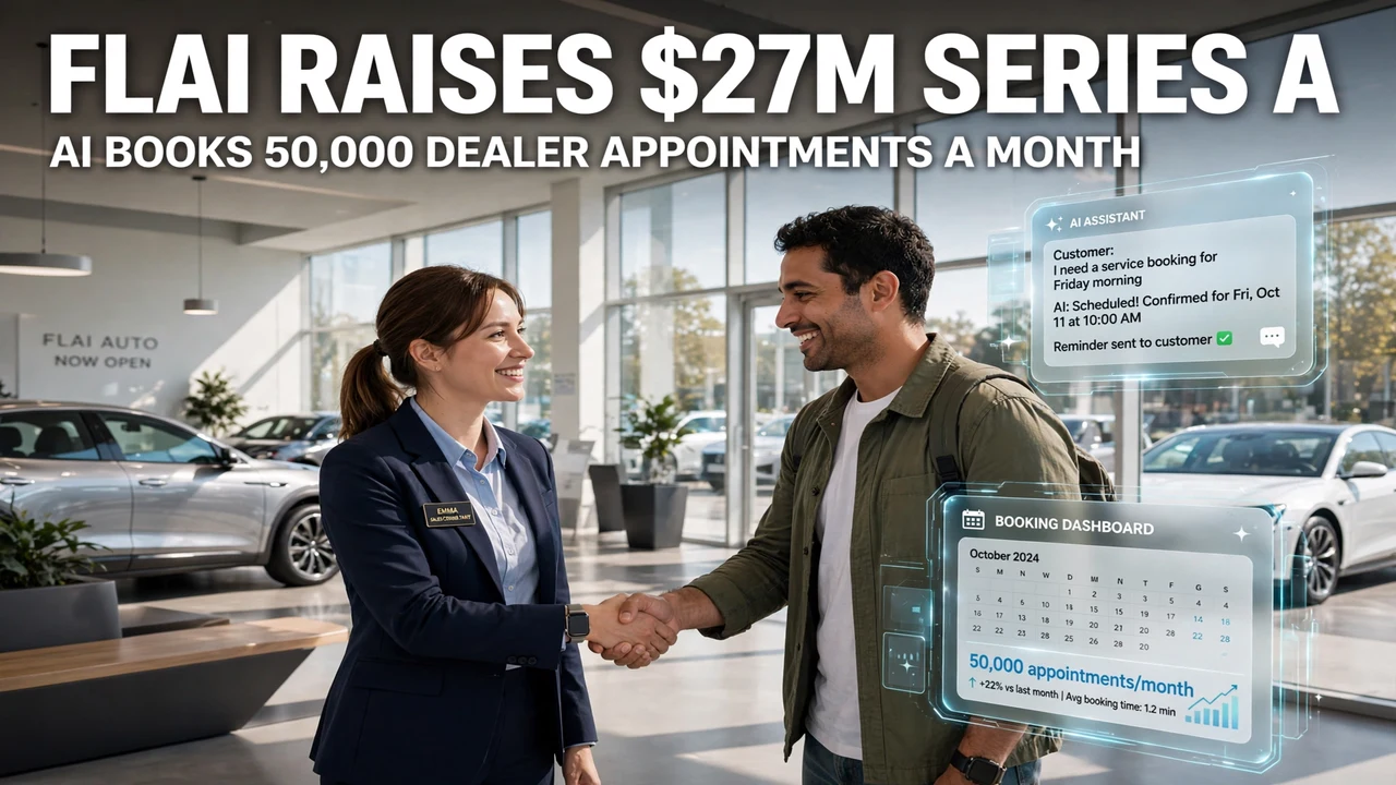 Flai Raises $27M Series A as AI Books 50,000 Dealer Appointments a Month