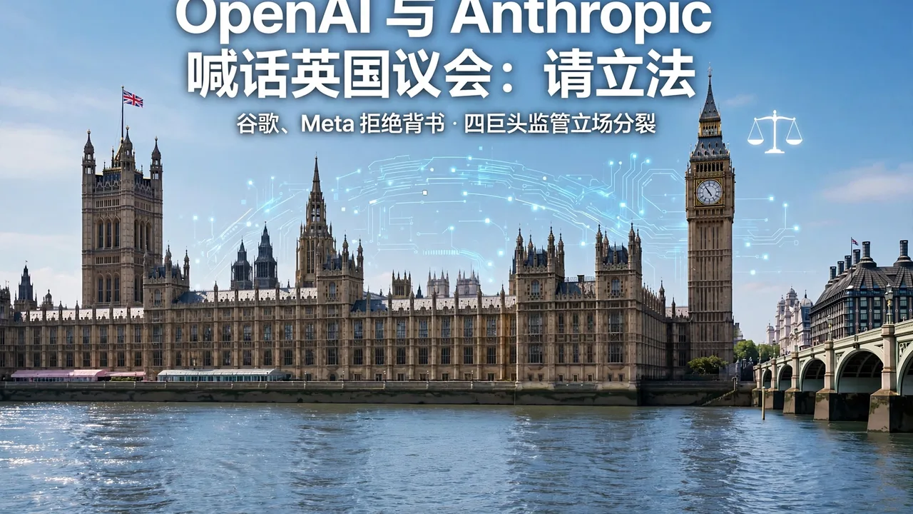 OpenAI 与 Anthropic 在英国议会呼吁强制 AI 安全立法