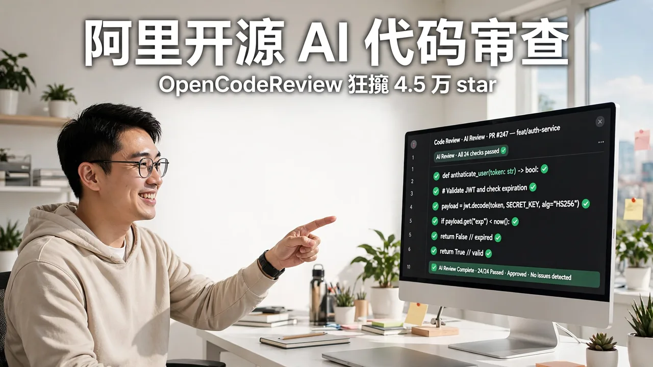 阿里开源 AI 代码审查工具:内部打磨两年,star 破 4.5 万
