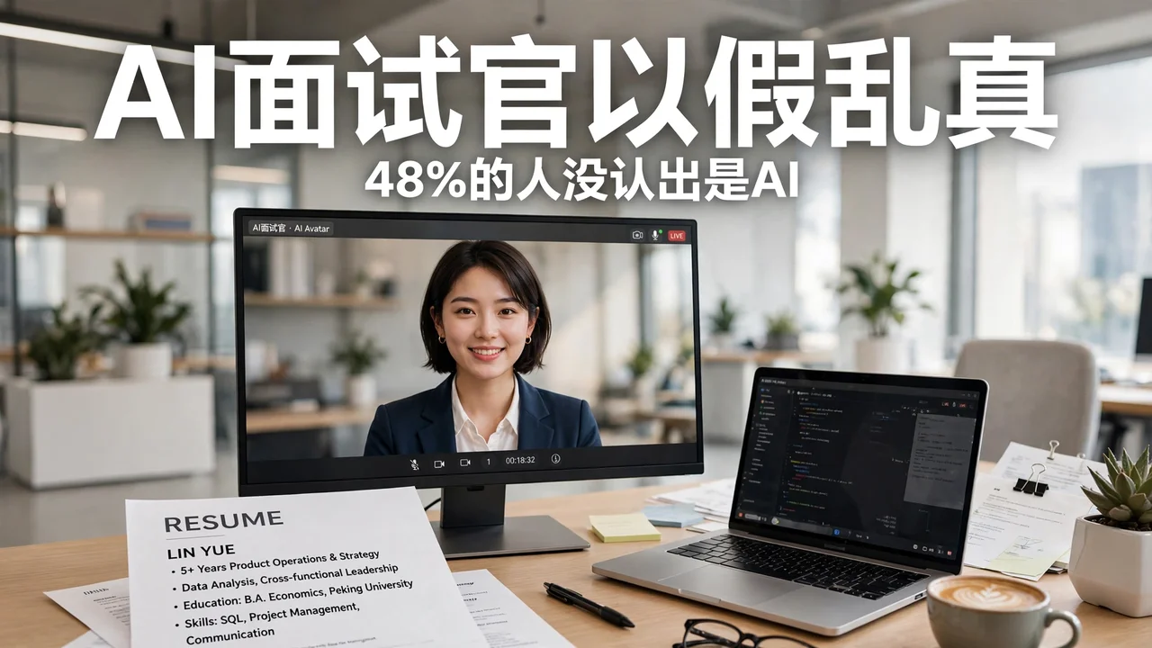 Tavus 发布 Griffin:54 人实测 48% 把 AI 面试官当成真人