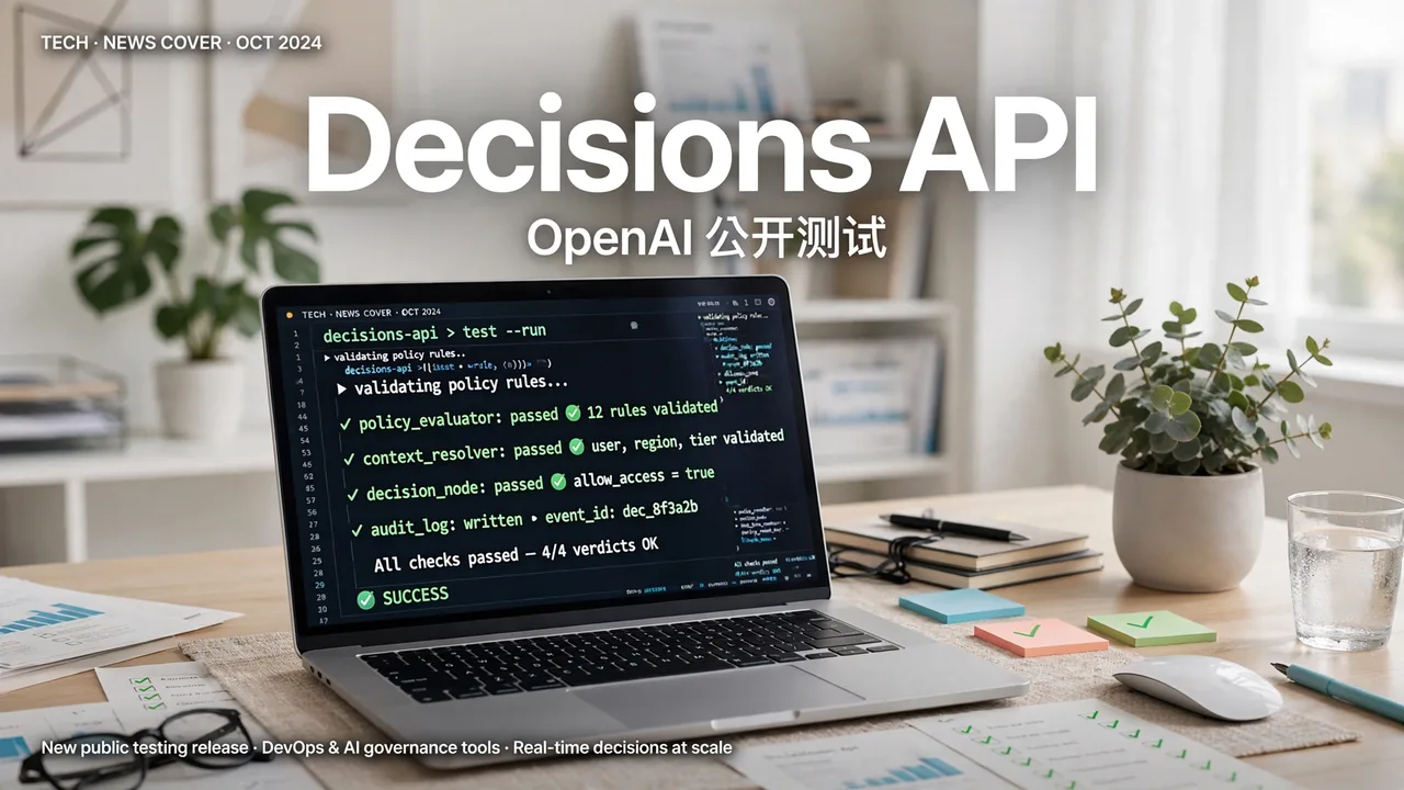 实测 OpenAI Decisions API:判分不写字,分类快约十倍