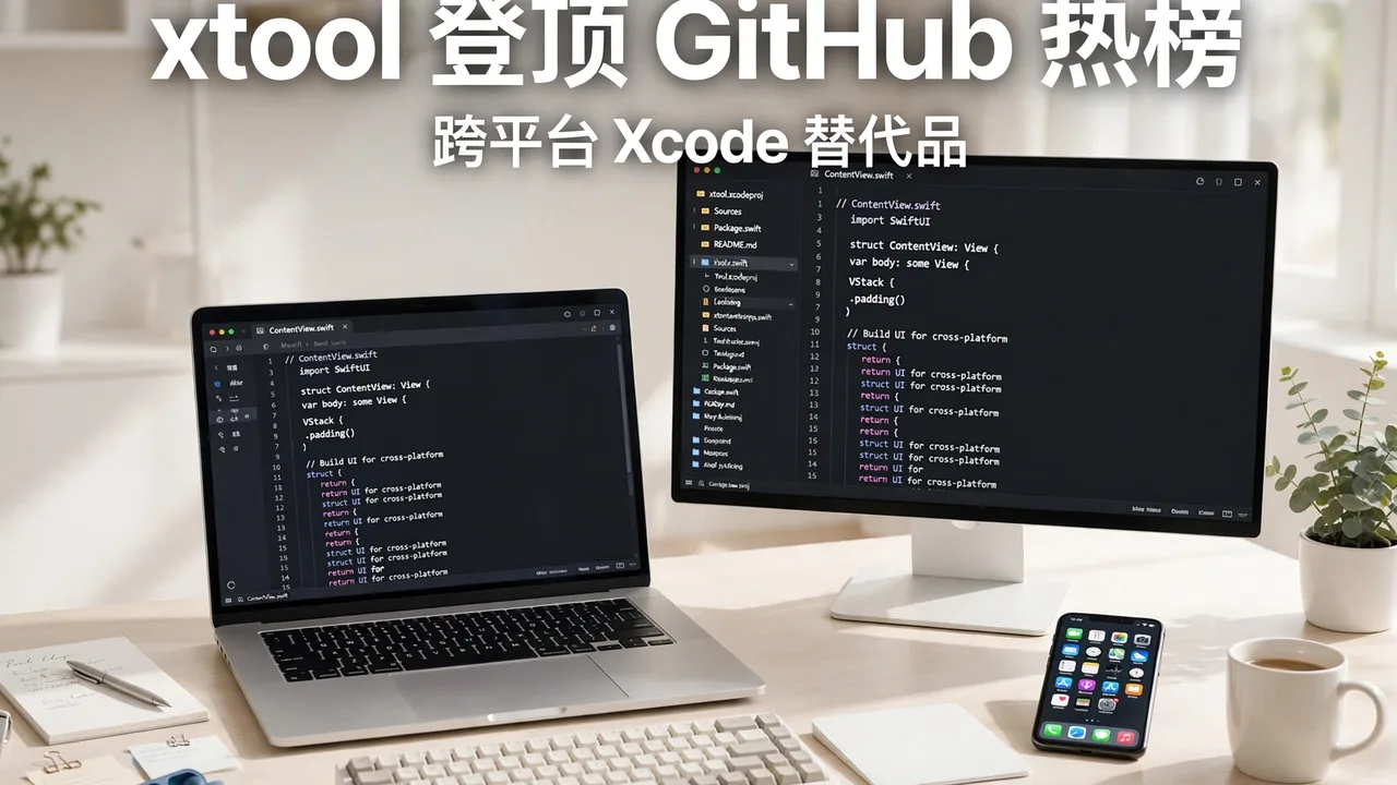 xtool 登顶 GitHub 日榜:跨平台 Xcode 替代品