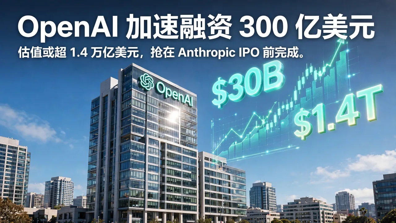 OpenAI 办公楼与 300 亿美元、1.4 万亿美元数字及上升曲线