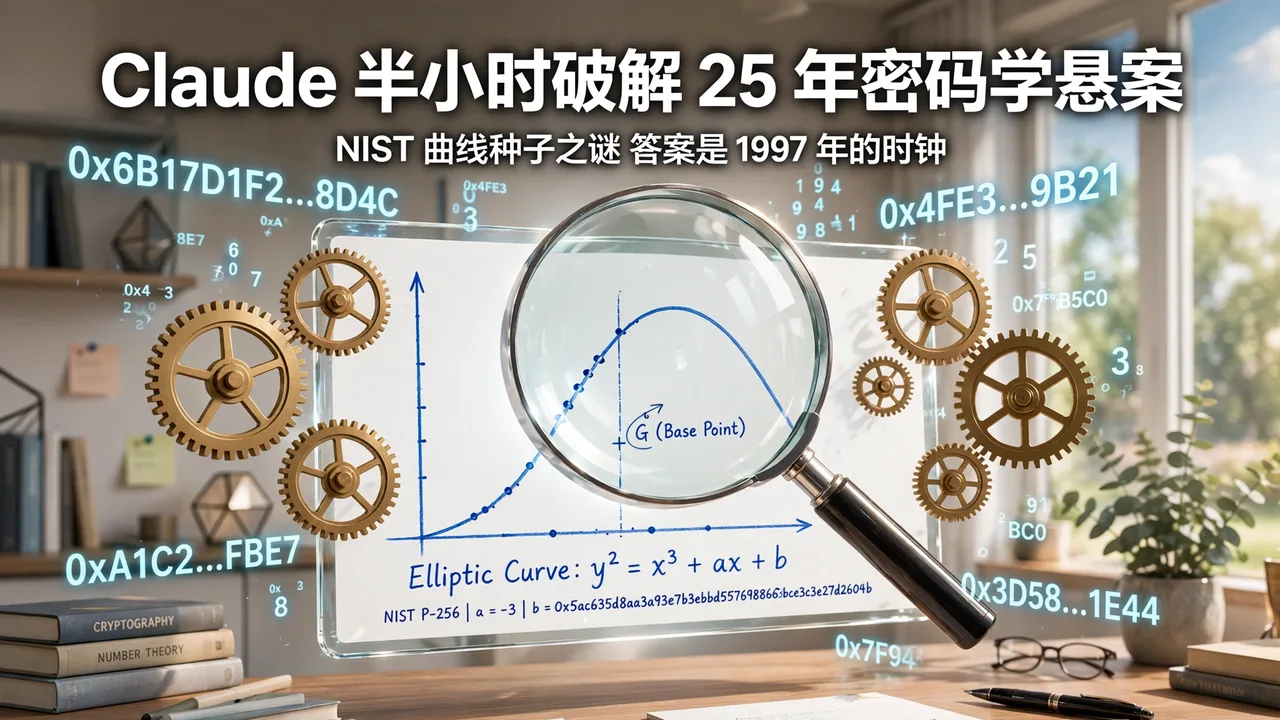 Claude 半小时破解 25 年密码学悬案：NIST 曲线种子来自 1997 年的时钟