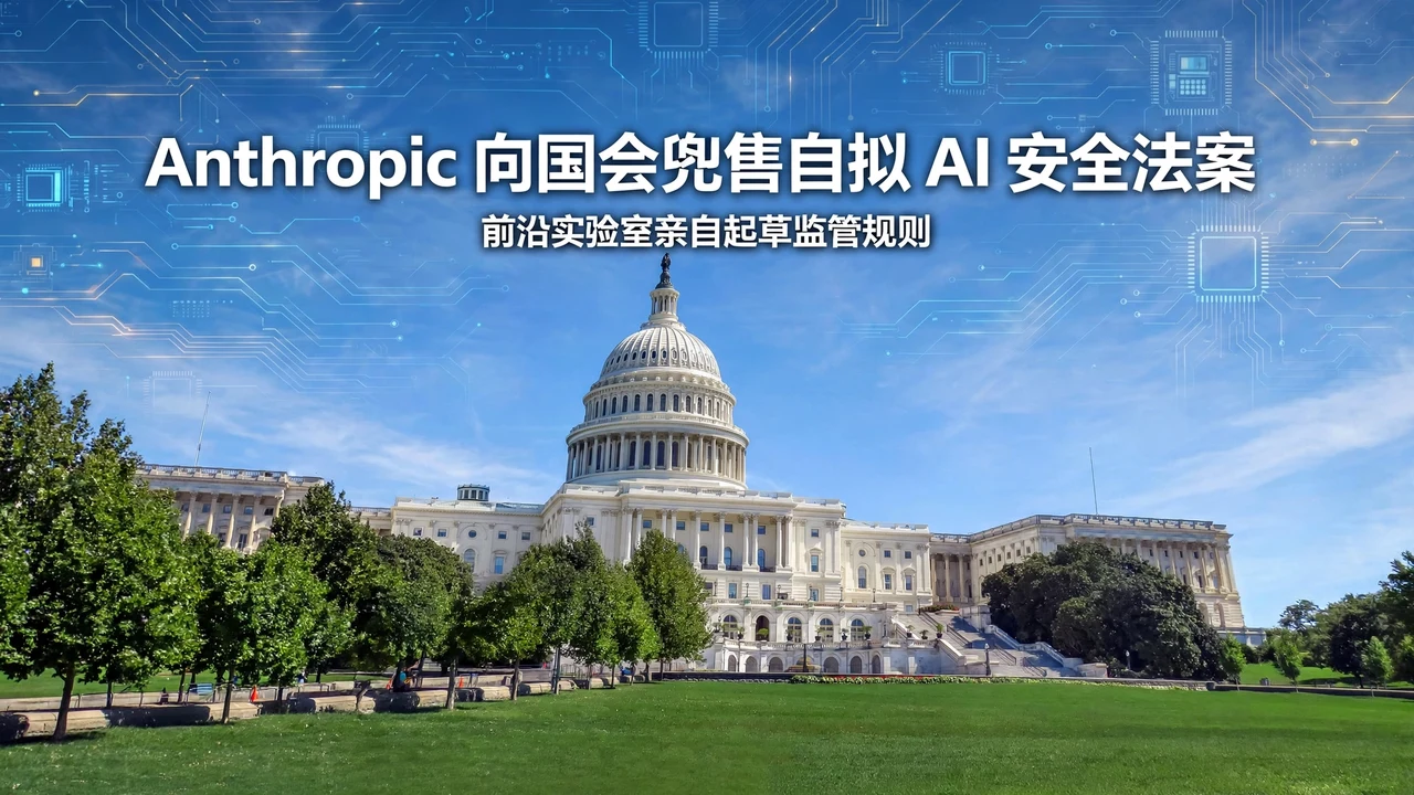 Anthropic 被曝向国会兜售自拟 AI 安全法案草案