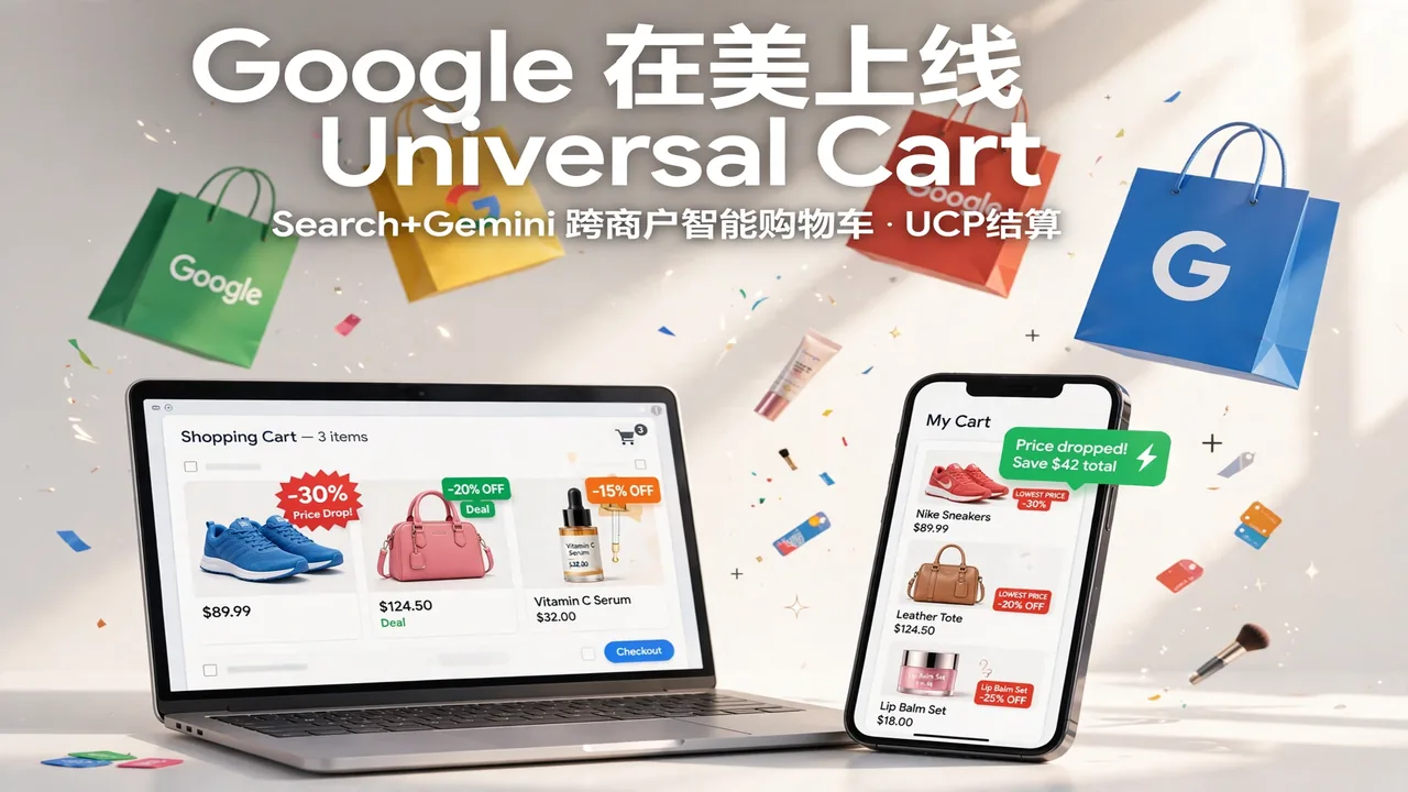 Google 在美上线 Universal Cart:Search 与 Gemini 的跨商户智能购物车