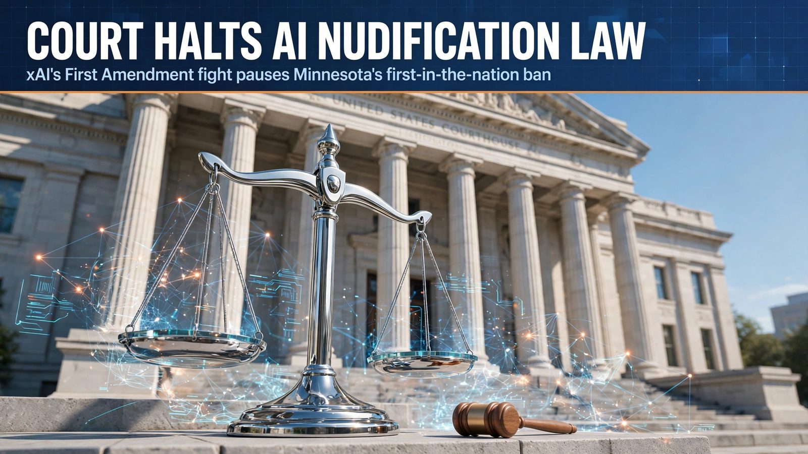 Appeals Court Halts Minnesota's AI 'Nudification' Law as xAI's Constitutional Fight Advances