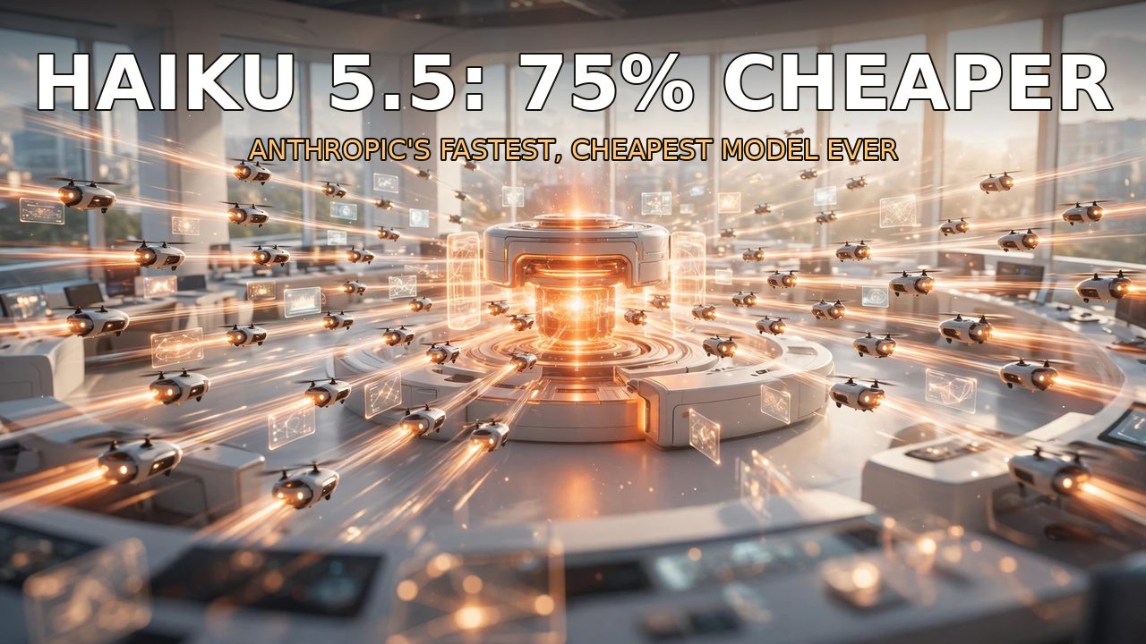 Anthropic 上线 Claude Haiku 5.5：10 美分起跳，比上一代便宜 75%