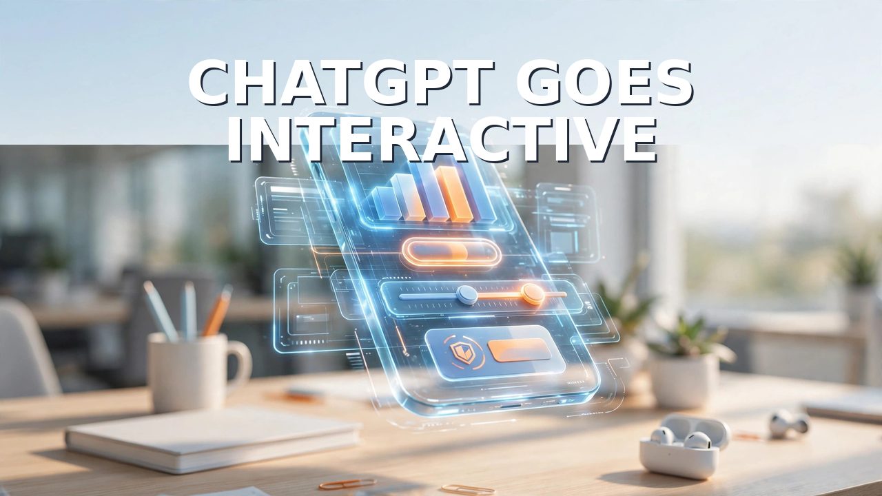 OpenAI 全量推送 GPT-6 “Intelligent UI”:ChatGPT 的回答变成可交互界面